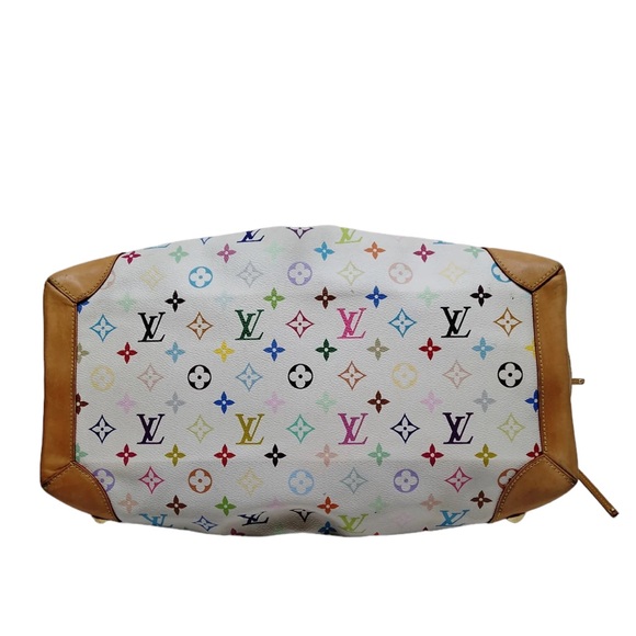 LOUIS VUITTON Authentic Multi Color Ursula Bag Purse Satchel Tote - Picture 5 of 13